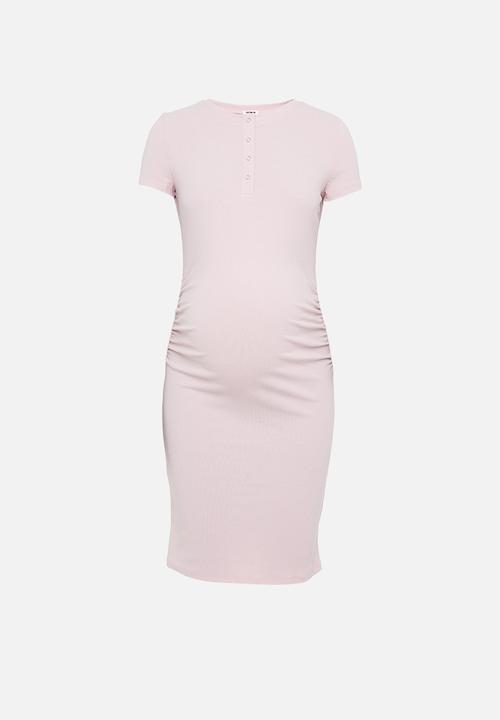 Cotton On - Maternity rouched short sleeve dress - lilac