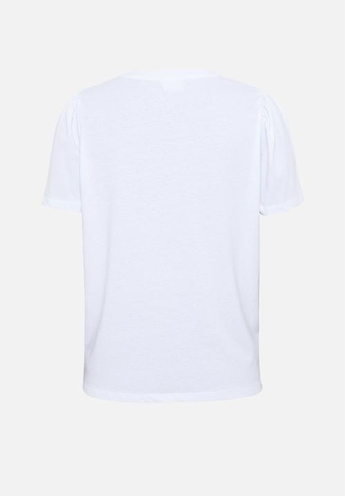 Cotton On - Maternity puff sleeve short sleeve top - white