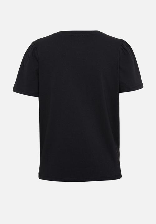 Cotton On - Maternity puff sleeve short sleeve top - black
