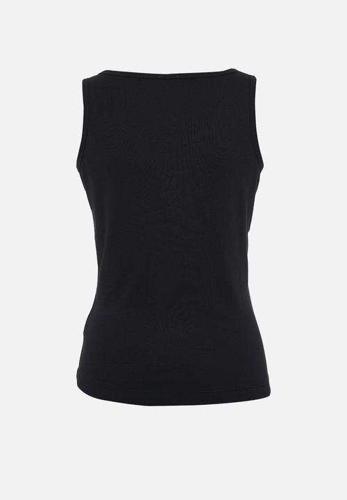 Cotton On - Maternity front placket singlet - black