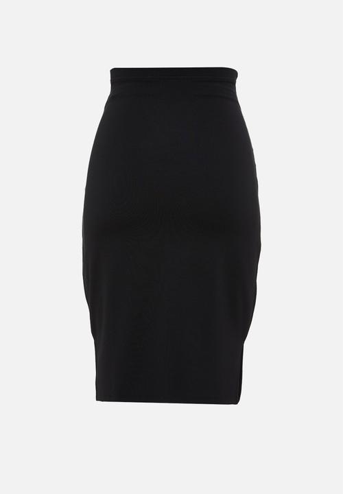 Cotton On - Maternity gathered side split skirt - black