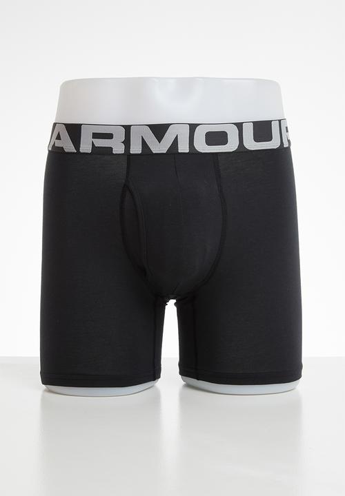 Under Armour - Charged 6-inch 3 pack boxers - black