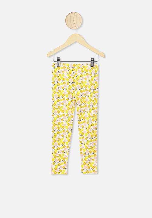 Cotton On - Huggie tights -  yellow & white 
