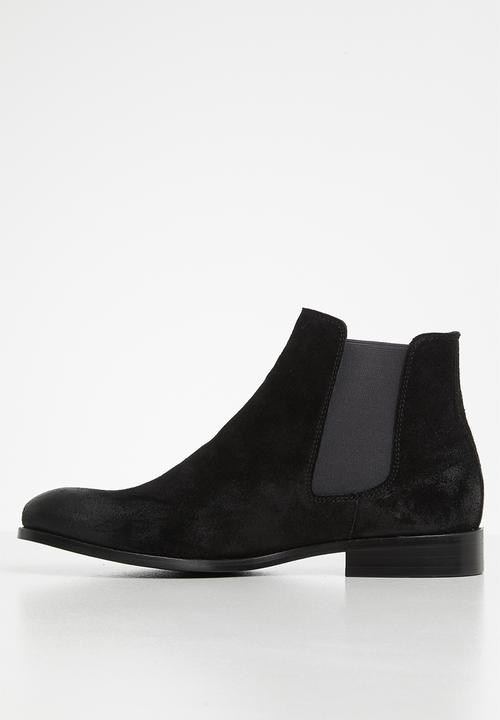 Jack & Jones - Peter suede chelsea boot - black 