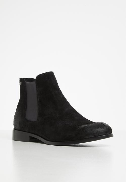 Jack & Jones - Peter suede chelsea boot - black 