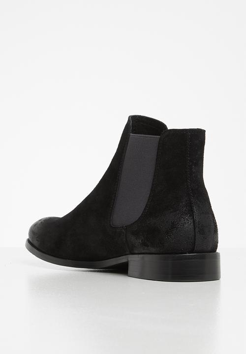 Jack & Jones - Peter suede chelsea boot - black 