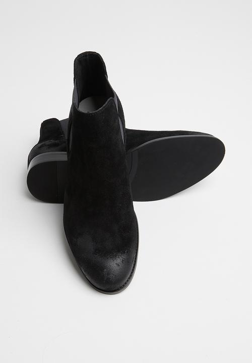 Jack & Jones - Peter suede chelsea boot - black 