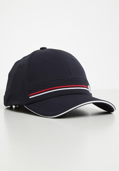 POLO - Mens peter double striped tech cap - navy