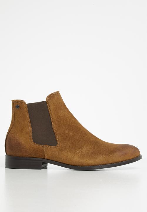 Jack & Jones - Peter suede chelsea boot - brown