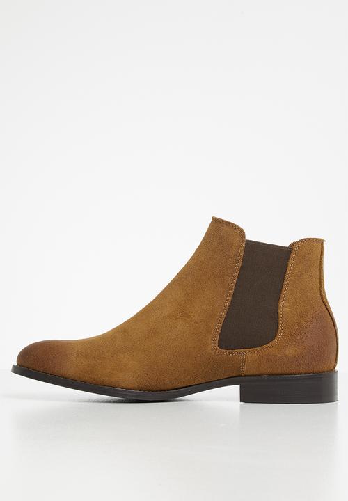 Jack & Jones - Peter suede chelsea boot - brown