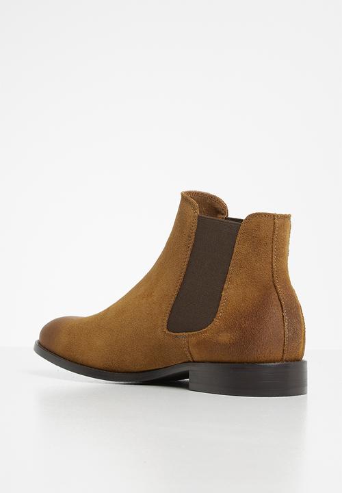 Jack & Jones - Peter suede chelsea boot - brown