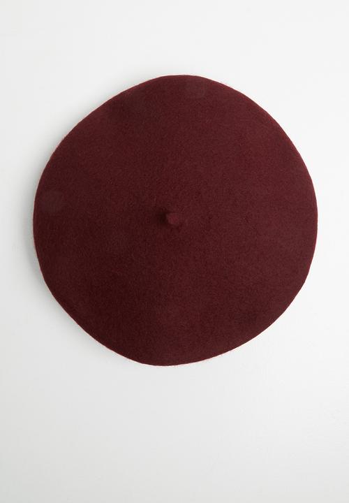 edit - Natalia beret - red