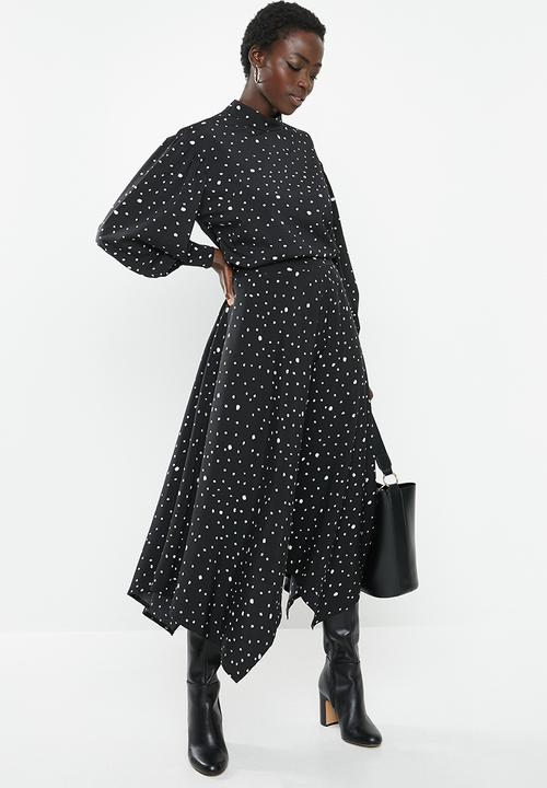 edit - Hanky hem skirt - black & white
