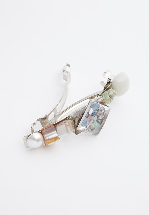Superbalist - Marble and stone hair slide - multi