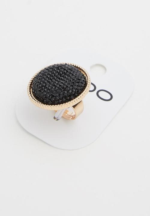 ALDO - Casarei ring -  black & gold 