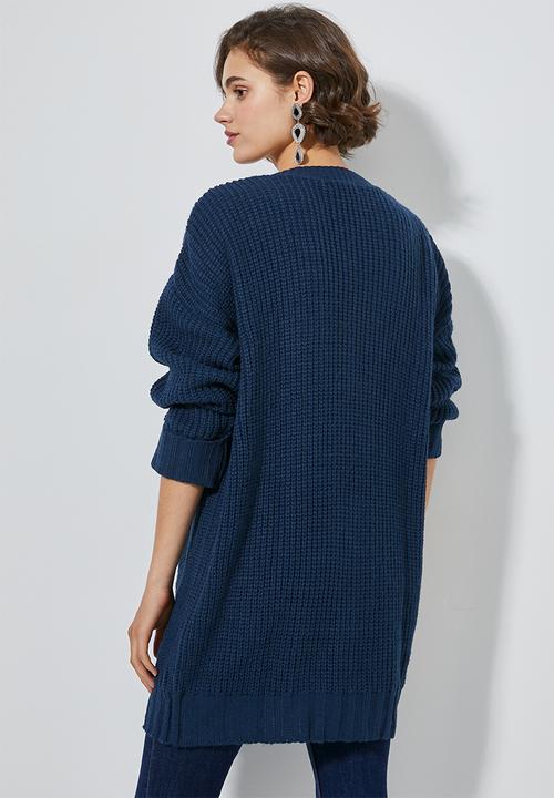 Superbalist - Chunky knit cardi - navy