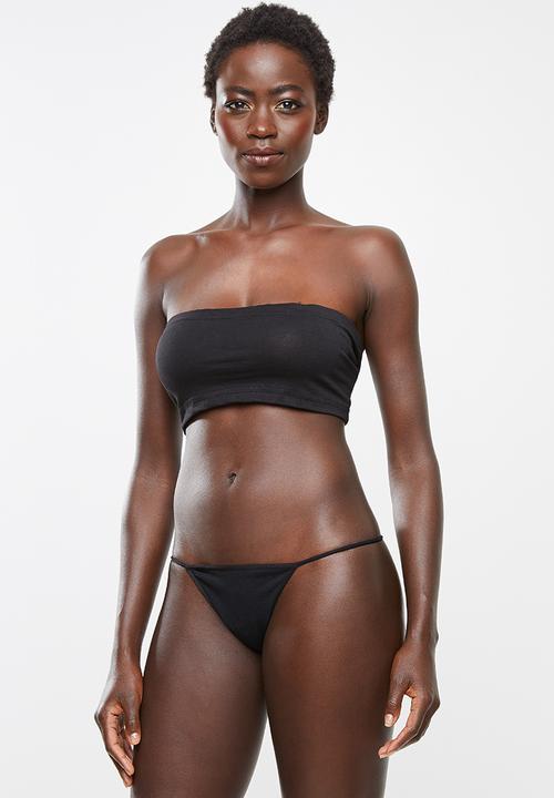 Cotton On - Cotton flat elastic g-string brief set - multi