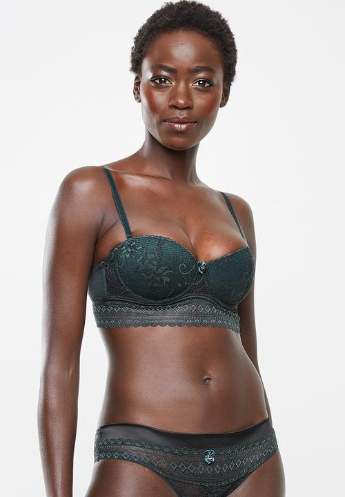 SISSY BOY - Multiway balconette bra - green