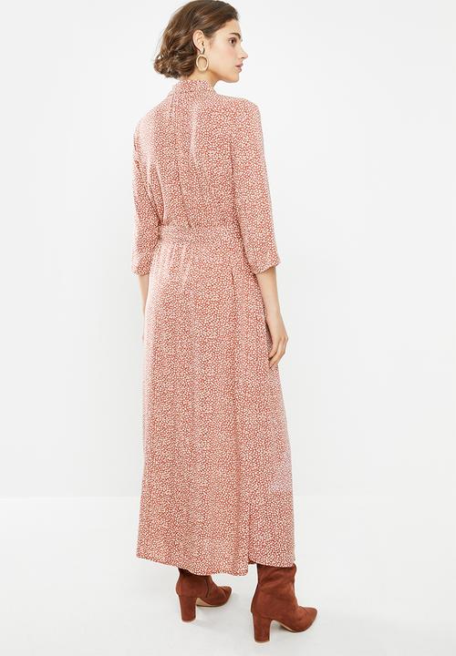 Jacqueline de Yong - Starr life 3/4 maxi dress - red