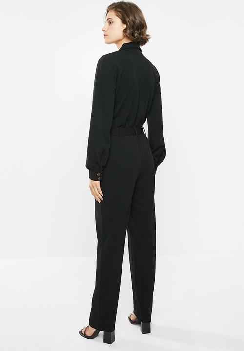 Jacqueline de Yong - Bahati long sleeve jumpsuit - black