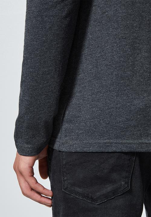 Superbalist - Plain crew neck 2 pack tees -  charcoal & fatigue green