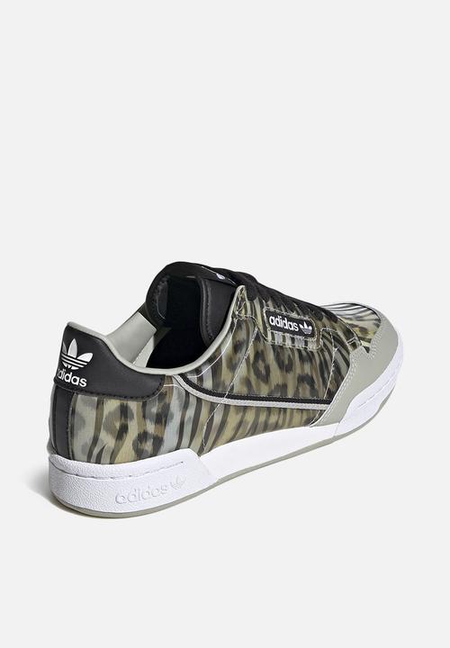 adidas Originals - Continental 80 - core black / metal grey / signal green