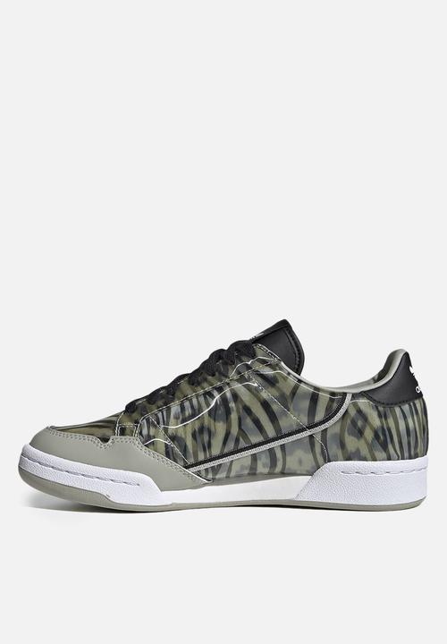 adidas Originals - Continental 80 - core black / metal grey / signal green