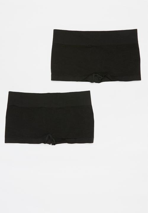 Name It - Haley seamless hipster 2 pack - black