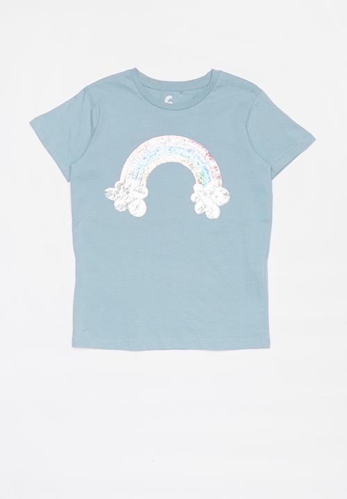 Cotton On - Stevie short sleeve embellished 2 pack  - pink & blue