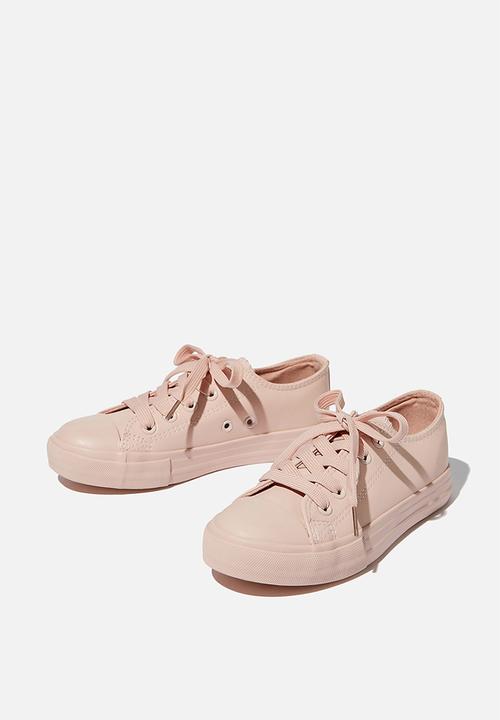 Cotton On - Classic trainer lace up - peach whip