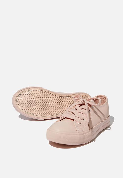 Cotton On - Classic trainer lace up - peach whip