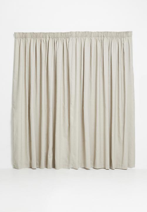 Sixth Floor - Linen look taped curtain - natural