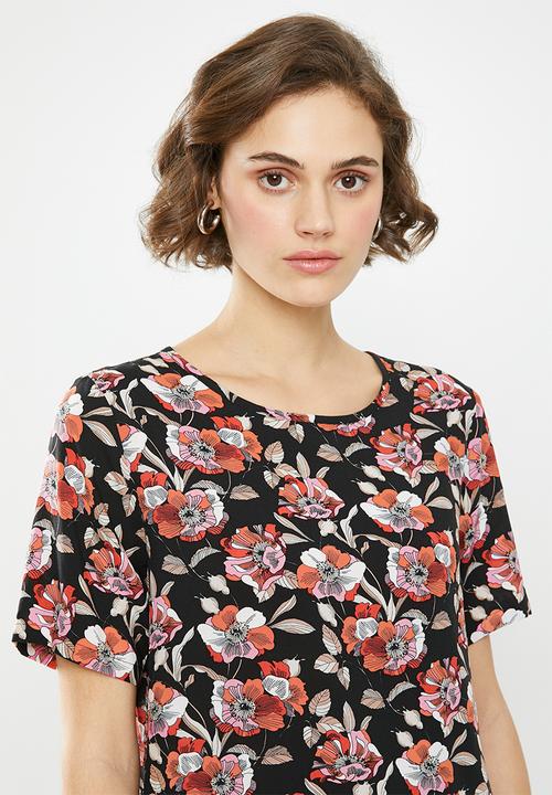 Jacqueline de Yong - Starr life short sleeve top - multi 