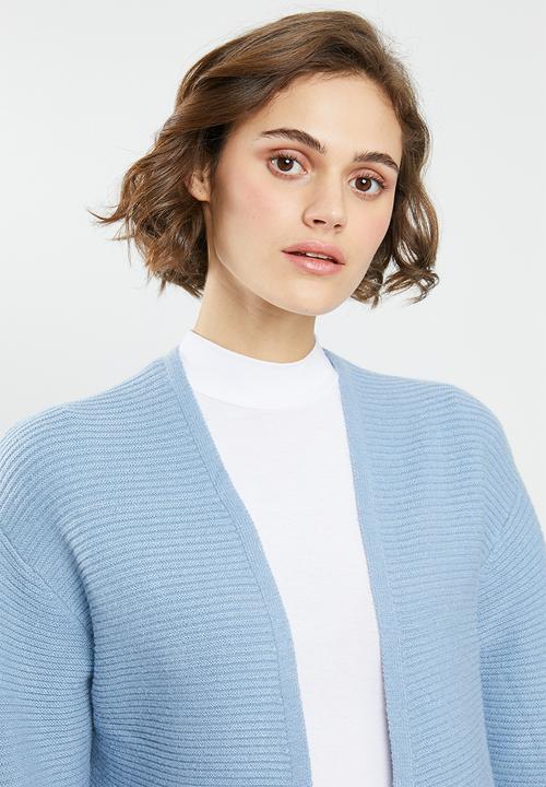 Jacqueline de Yong - Mollo long sleeve structure cardigan - blue 
