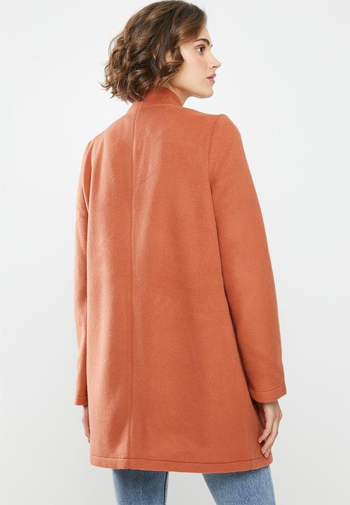 Vero Moda - Brush 3/4 length jacket - orange