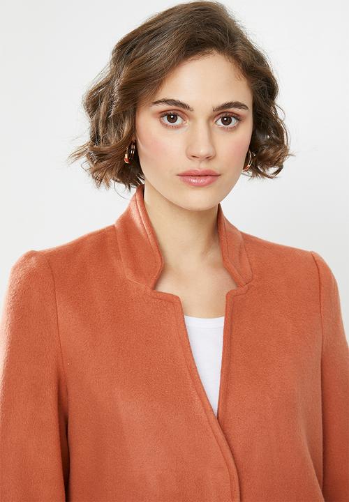 Vero Moda - Brush 3/4 length jacket - orange