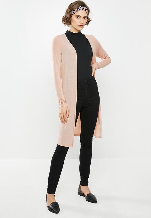 Vero Moda -  Milla Essie long sleeve cardigan - mahogany rose