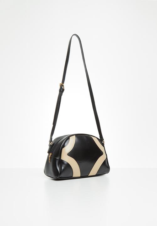 Superbalist - Half moon crossbody bag - black & beige
