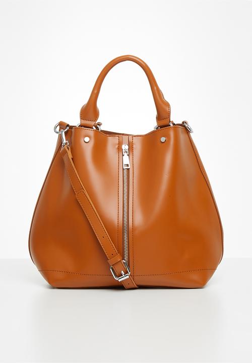 Superbalist - Zip detail tote - tan