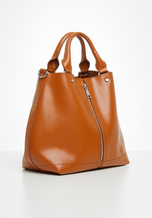 Superbalist - Zip detail tote - tan