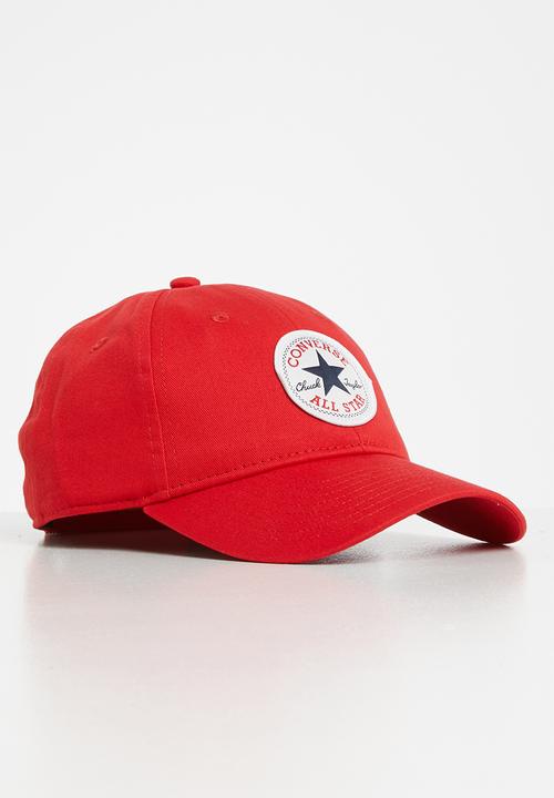 Converse - Can Converse chuck patch curve brim cap - red