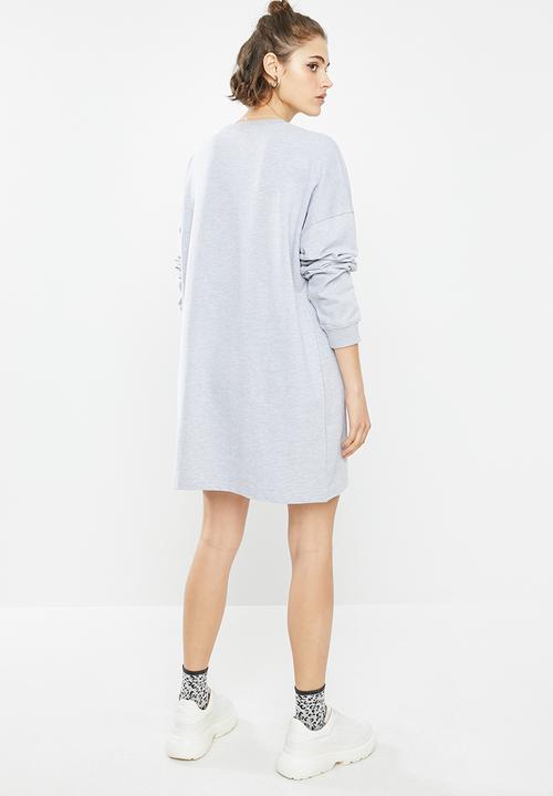 Missguided - Basic sweater dress - grey