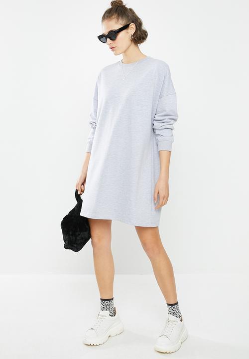 Missguided - Basic sweater dress - grey
