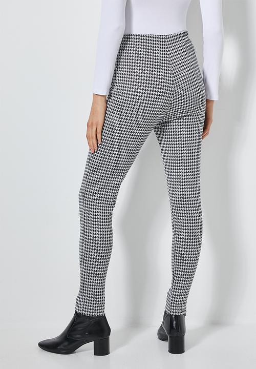 Superbalist - Houndstooth tregging - black & white