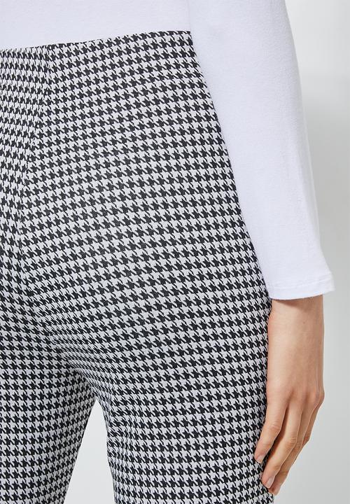 Superbalist - Houndstooth tregging - black & white