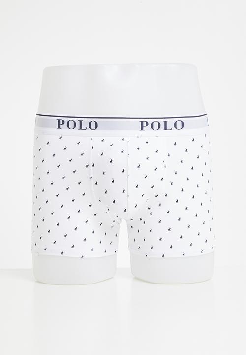 POLO - Classic knit boxer 3 pack - white & navy