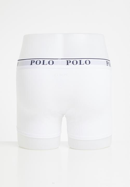POLO - Classic knit boxer 3 pack - white & navy