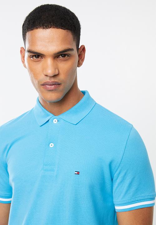 Tommy Hilfiger - Basic tipped regular polo - blue