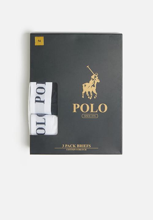 POLO - Classic knit briefs 3 pack - multi
