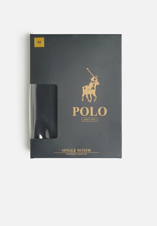 POLO - Ellis big pony knit boxer - navy
